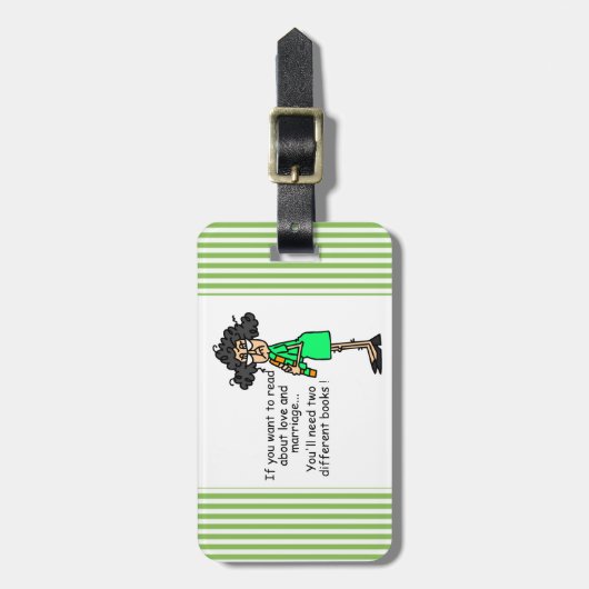 De Humor van de liefde en van het Huwelijk Bagagelabel (Voorkant verticaal)