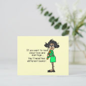 De Humor van de liefde en van het Huwelijk Briefkaart (Staand voorkant)