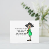 De Humor van de liefde en van het Huwelijk Briefkaart (Staand voorkant)