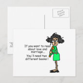 De Humor van de liefde en van het Huwelijk Briefkaart (Voorkant / Achterkant)