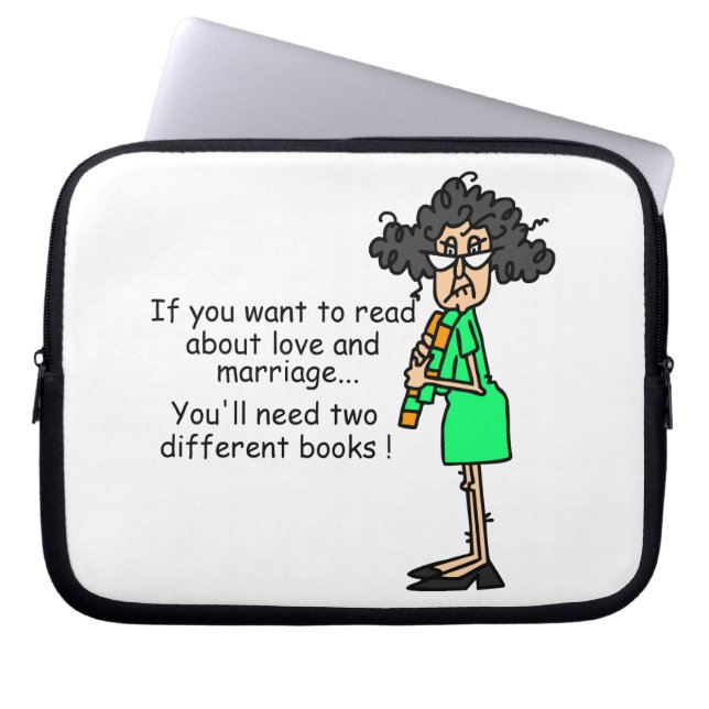 De Humor van de liefde en van het Huwelijk Laptop Sleeve (Voorkant)