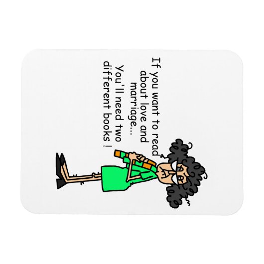 De Humor van de liefde en van het Huwelijk Magneet (Horizontaal)
