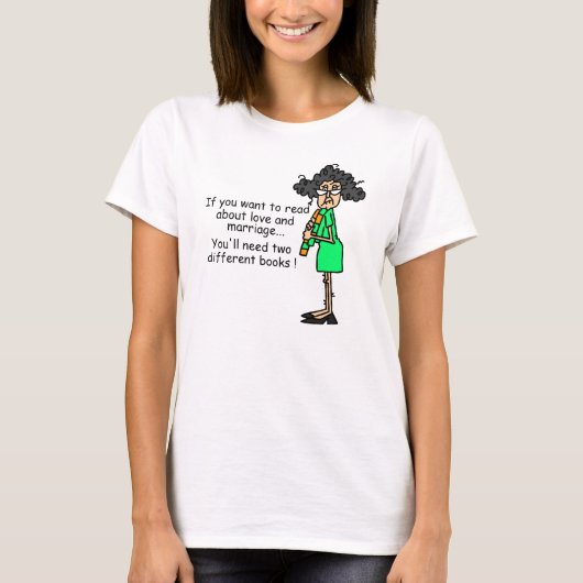De Humor van de liefde en van het Huwelijk T-shirt (Voorkant)