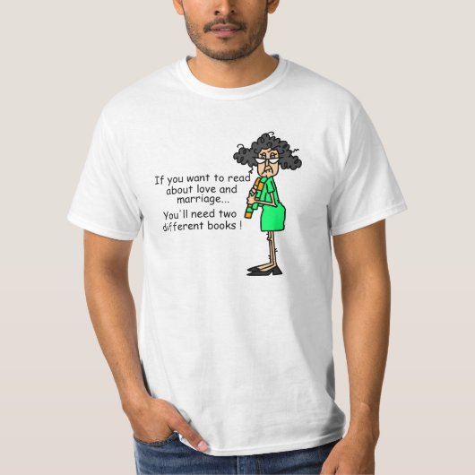De Humor van de liefde en van het Huwelijk T-shirt (Voorkant)