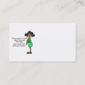 De Humor van de liefde en van het Huwelijk Visitekaartje (Achterkant)