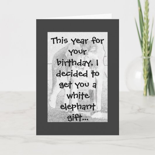 De Humor van de olifant Kaart (Voorkant)