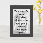 De Humor van de olifant Kaart (Gele Bloem)