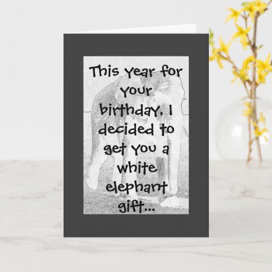 De Humor van de olifant Kaart (Gele Bloem)