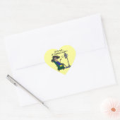 De Humor van de opvlieging Hart Sticker (Envelop)