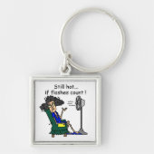 De Humor van de opvlieging Sleutelhanger (Voorkant)