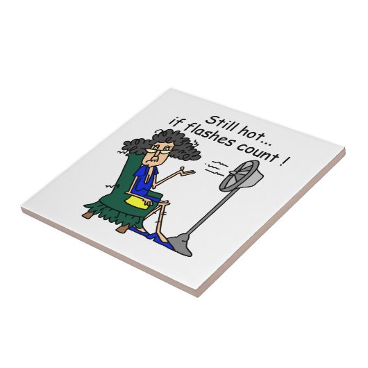 De Humor van de opvlieging Tegeltje (Zijkant)