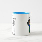 De Humor van de opvlieging Tweekleurige Koffiemok (Center)