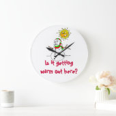 De Humor van de sneeuwman is het die Warm hier Grote Klok (Huis)