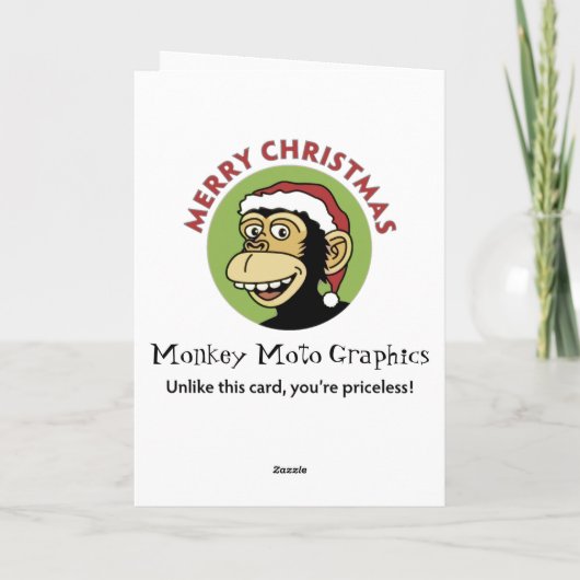 De Humor van de vakantie Feestdagen Kaart (Achterkant)