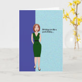 De Humor van de verjaardag Kaart (Gele Bloem)