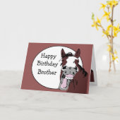 De Humor van de Verjaardag van de broer met de Kaart (Gele Bloem)