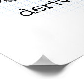 De Humor van de wiskunde - de Berekening leidt me Poster (Hoek)