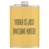 De Humor van de wodka Heupfles (Voorkant)