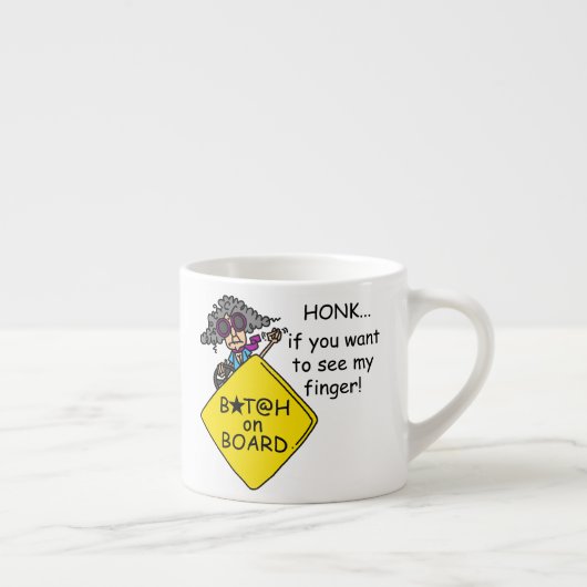 De Humor van de Woede van de weg Espresso Kop (Rechts)