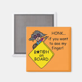 De Humor van de Woede van de weg Magneet (Voorkant / Achterkant)