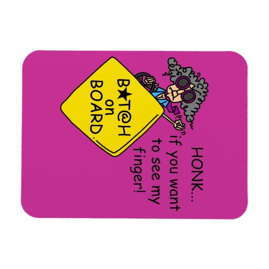 De Humor van de Woede van de weg Magneet (Horizontaal)