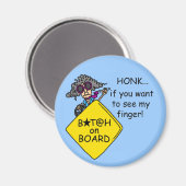 De Humor van de Woede van de weg Magneet (Voorkant / Achterkant)