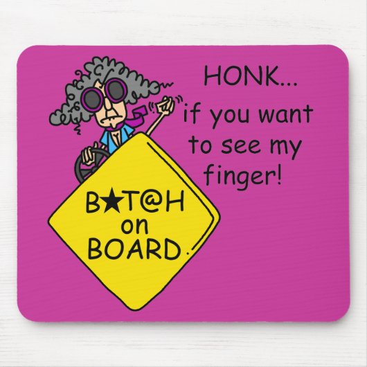 De Humor van de Woede van de weg Muismat (Voorkant)