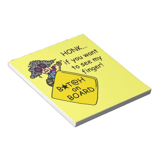 De Humor van de Woede van de weg Notitieblok (Schuin)