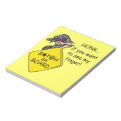 De Humor van de Woede van de weg Notitieblok (Linkerzijde)