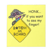 De Humor van de Woede van de weg Notitieblok (Voorkant)