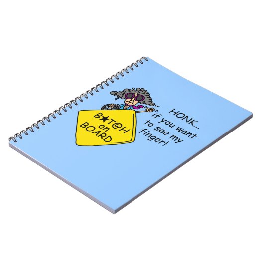 De Humor van de Woede van de weg Notitieboek (Linkerzijde)