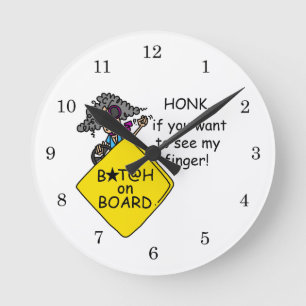 De Humor van de Woede van de weg Ronde Klok