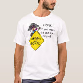 De Humor van de Woede van de weg T-shirt (Voorkant)