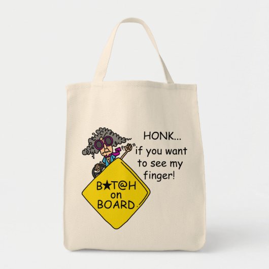 De Humor van de Woede van de weg Tote Bag (Voorkant)