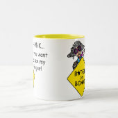 De Humor van de Woede van de weg Tweekleurige Koffiemok (Center)