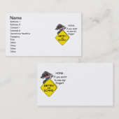 De Humor van de Woede van de weg Visitekaartje (Voorkant / Achterkant)