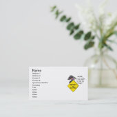 De Humor van de Woede van de weg Visitekaartje (Staand voorkant)