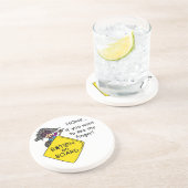 De Humor van de Woede van de weg Zandsteen Onderzetter (Zijkant)