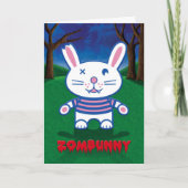 De Humor van Halloween, het Leuke Konijn van het Kaart (Voorkant)