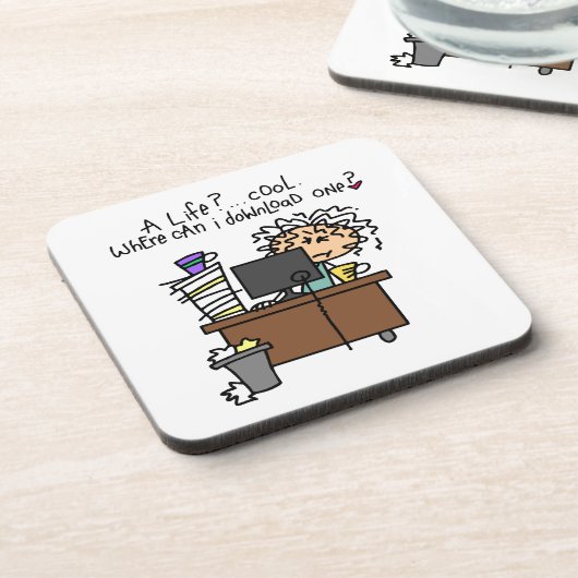 De Humor van het Leven van de download Bier Onderzetter (Linkerzijde)