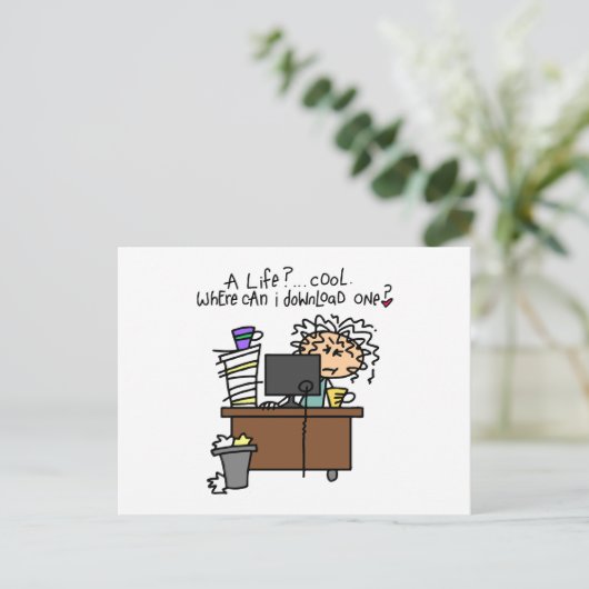 De Humor van het Leven van de download Briefkaart (Staand voorkant)