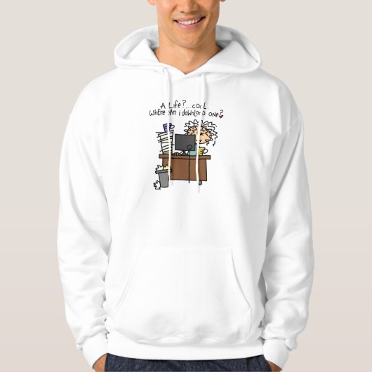 De Humor van het Leven van de download Hoodie (Voorkant)