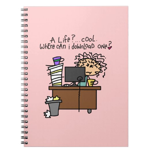 De Humor van het Leven van de download Notitieboek (Voorkant)