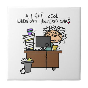 De Humor van het Leven van de download Tegeltje