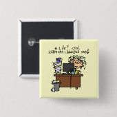 De Humor van het Leven van de download Vierkante Button 5,1 Cm (Voorkant /achterkant)