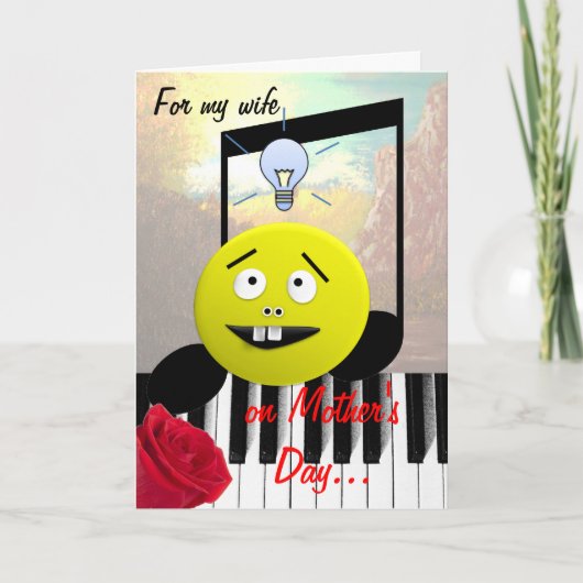 De humor van het Moederdag van de vrouw Kaart (Voorkant)