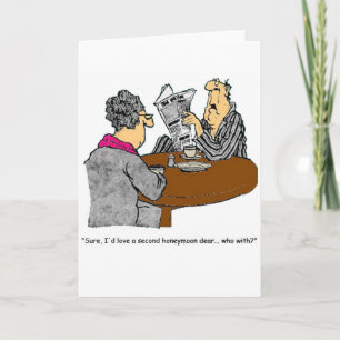 De Humor van wittebroodsweken Bedankkaart