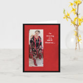 De humoristische droom van een witte kerstKaart Kaart (Gele Bloem)