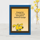 De humoristische Kaart van de Verjaardag (Gele Bloem)