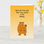 De humoristische Kaart van de Verjaardag (Gele Bloem)